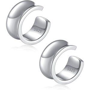 Cuff Earrings 925 Sterling Silver Ear Cuff Earrings Non-Piercing Fake Helix